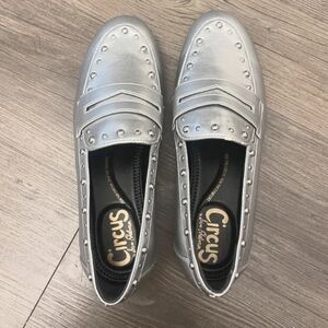 Circus by Sam Edelman Nordstrom's Silver Studded Loafers